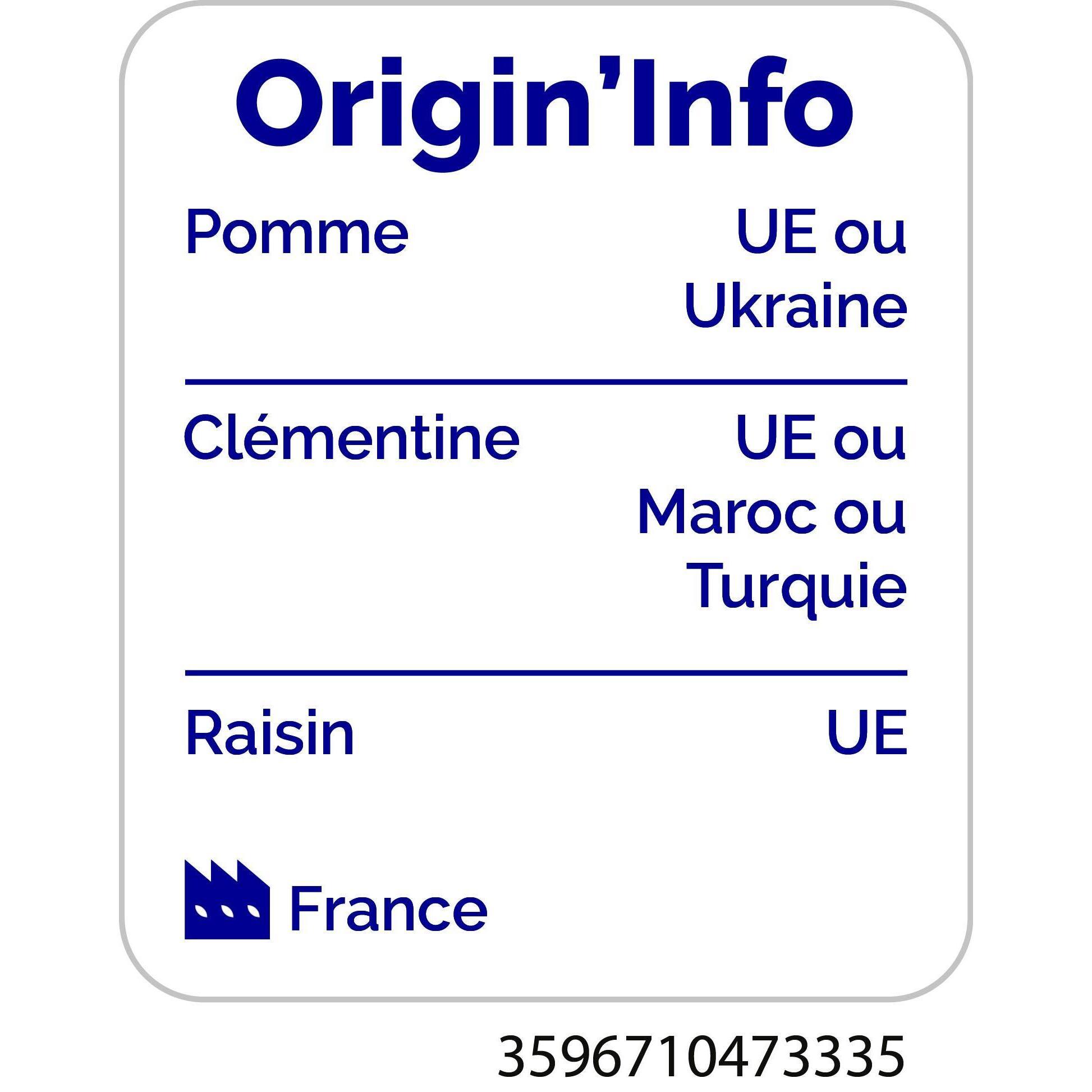 Voir la diapositive 3 : AUCHAN Pur jus multifruits 1,5L
