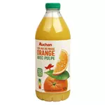 AUCHAN Pur jus d'orange avec pulpe 1,5L