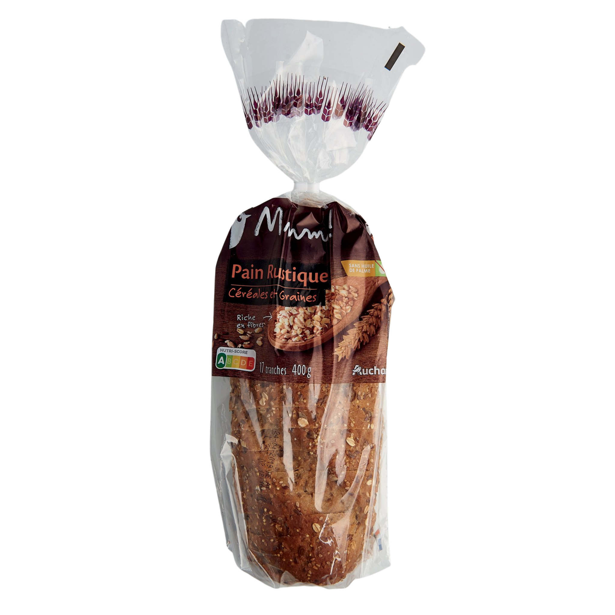 AUCHAN MMM! Pain rustique céréales et graines 400g