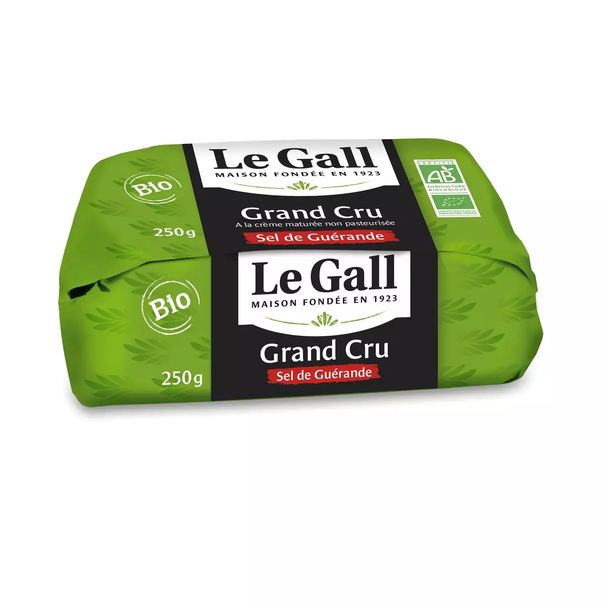 LE GALL Grand Cru - Beurre demi-sel non pasteurisé bio de baratte 250g