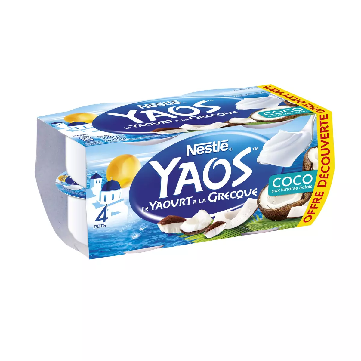 YAOS Yaourt Grecque à la noix de coco 4x125g