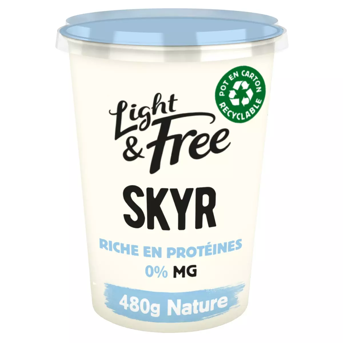 LIGHT&FREE Skyr nature allégé 0% MG 480g