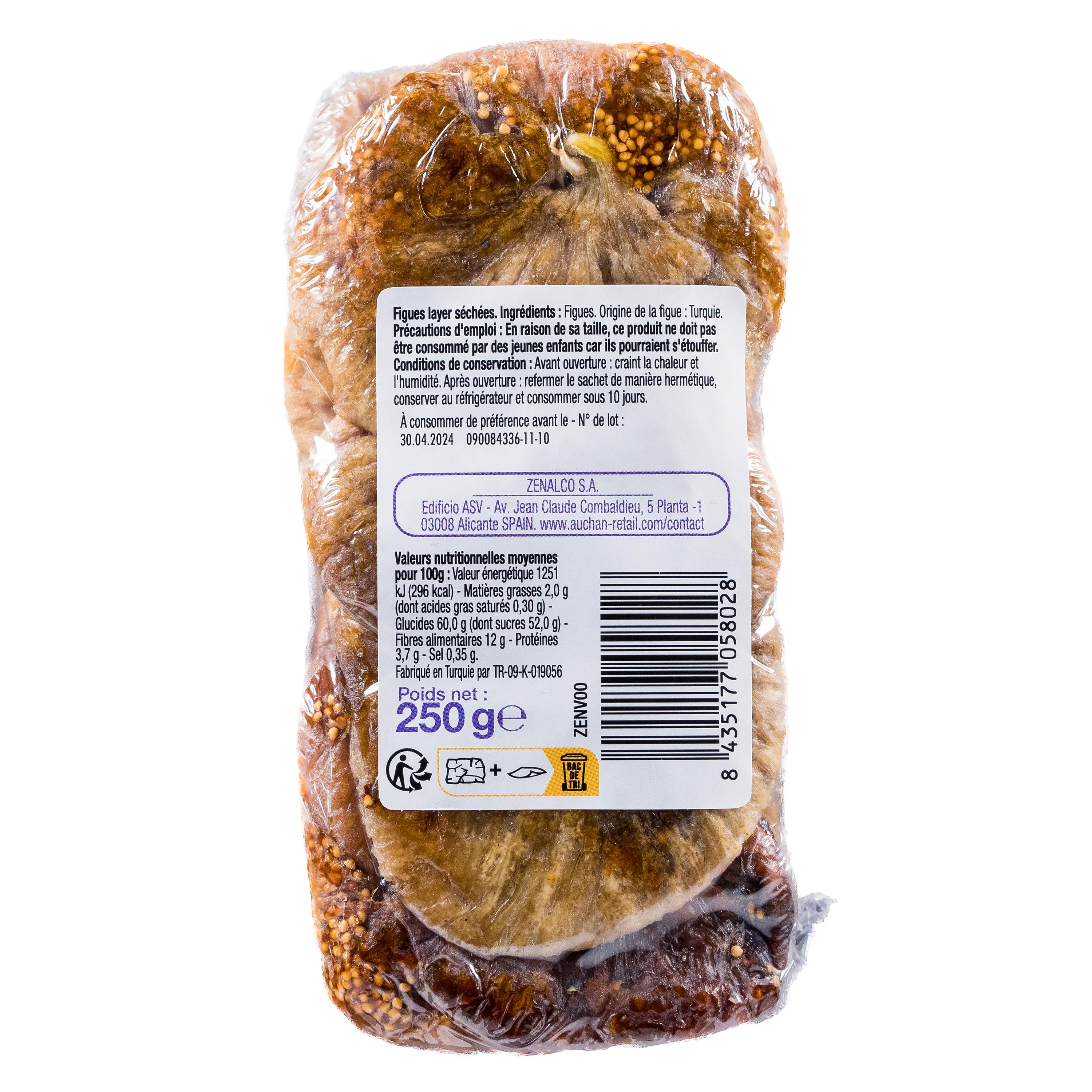Voir la diapositive 2 : POUCE Figues layer séchées 250g