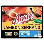 AOSTE Les grandes tranches jambon serrano dégraissés 2+1 offert 3x100g