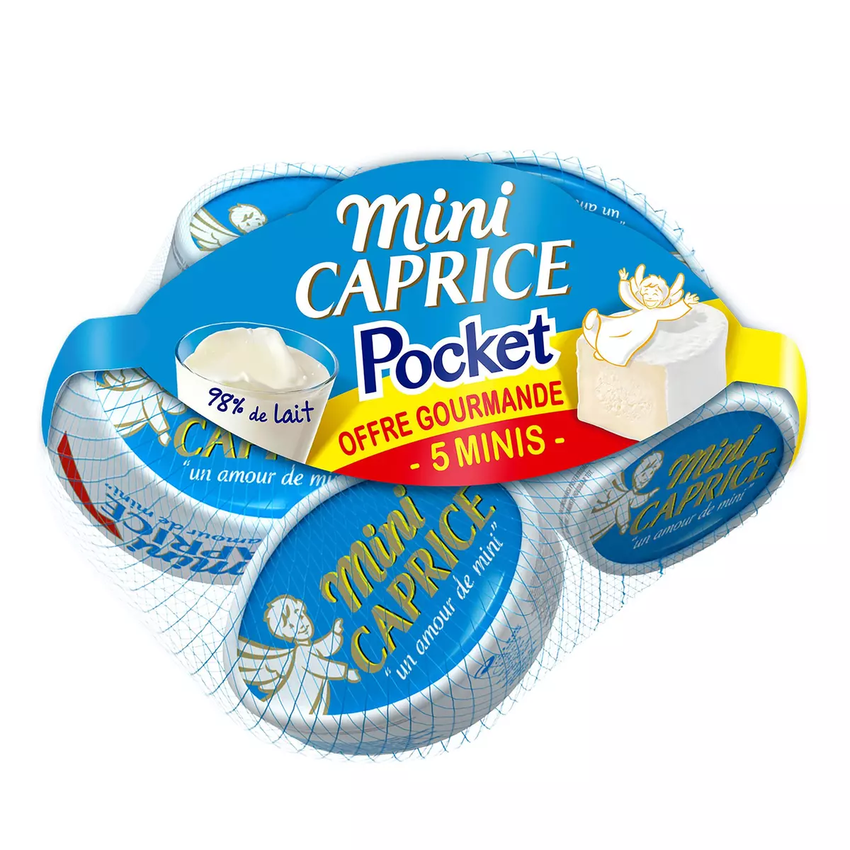 CAPRICE DES DIEUX Mini fromages à pâte molle 5x50g