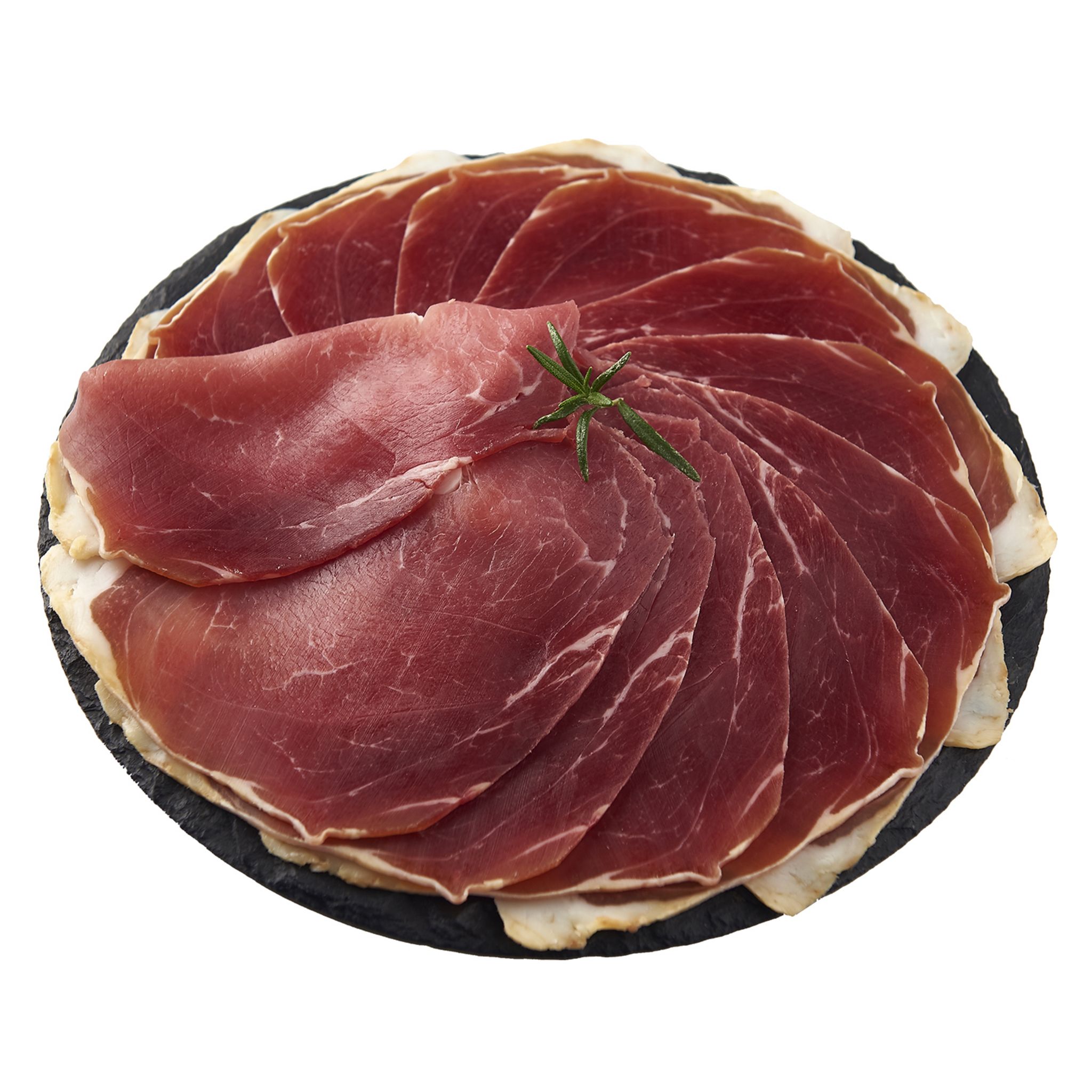 Voir la diapositive 2 : MICHEL DUPUY Quart prétranché de jambon de Bayonne IGP 14 tranches 250g