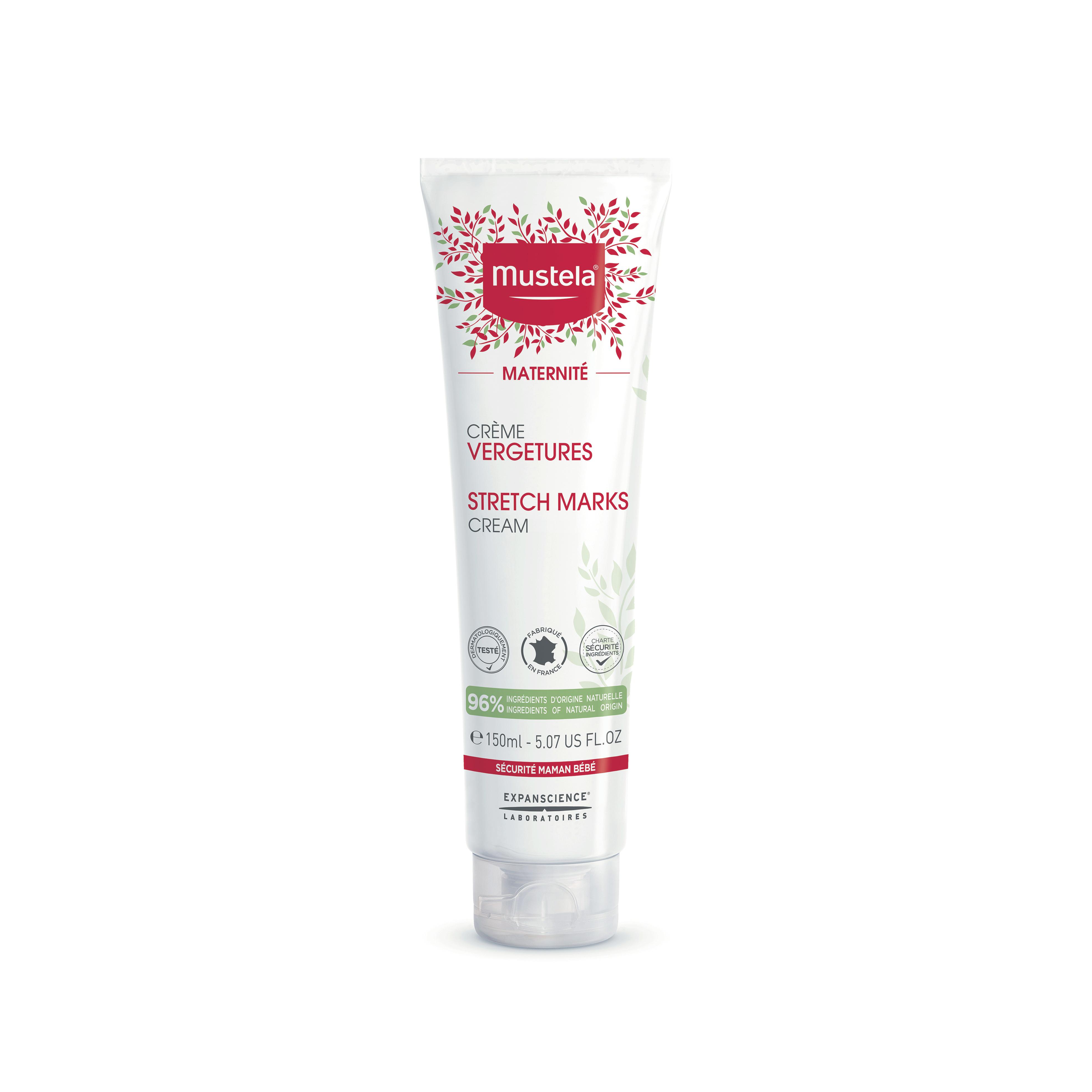 Voir la diapositive 2 : MUSTELA Maternité Crème vergetures 150ml