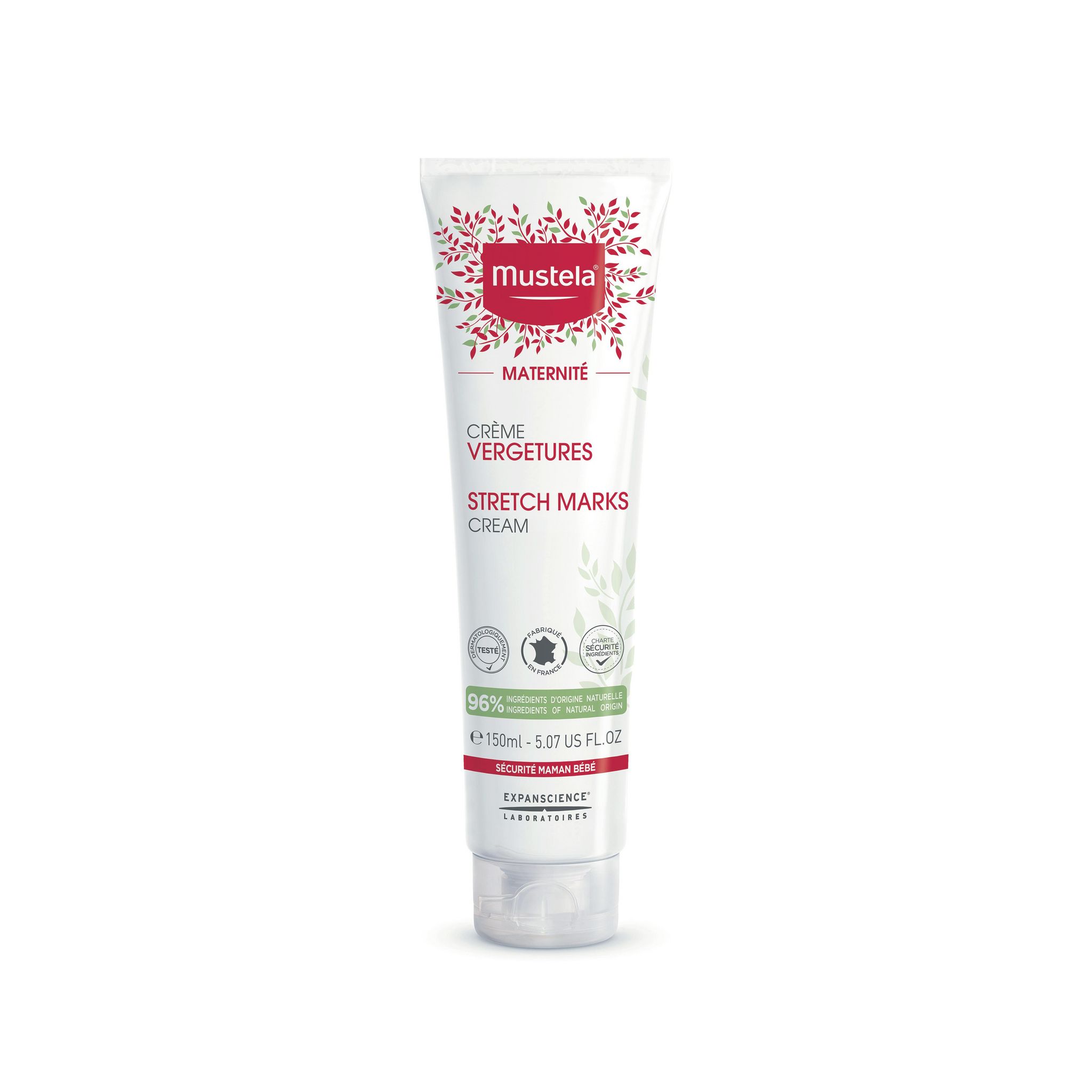 Voir la diapositive 2 : MUSTELA Maternité Crème vergetures 150ml
