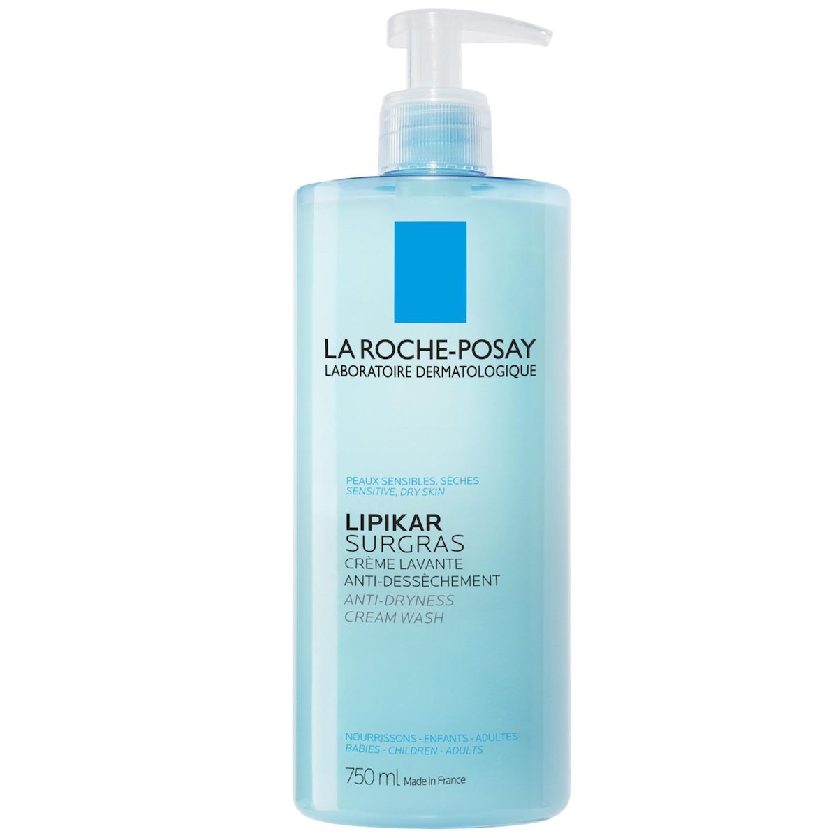 LA ROCHE POSAY Lipikar Surgras Crème lavante anti-dessèchement 750ml