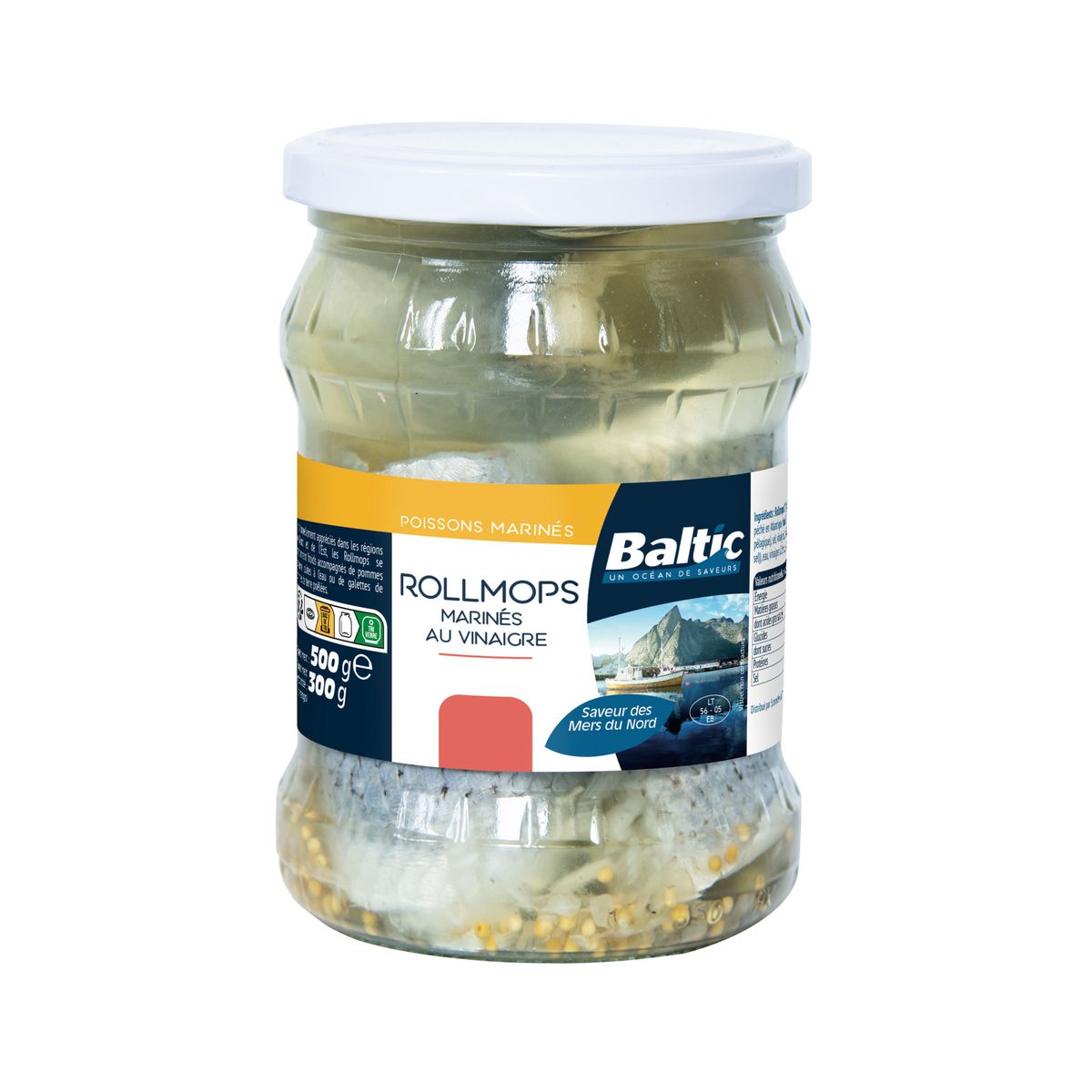 BALTIC Rollmops marinés au vinaigre 500g