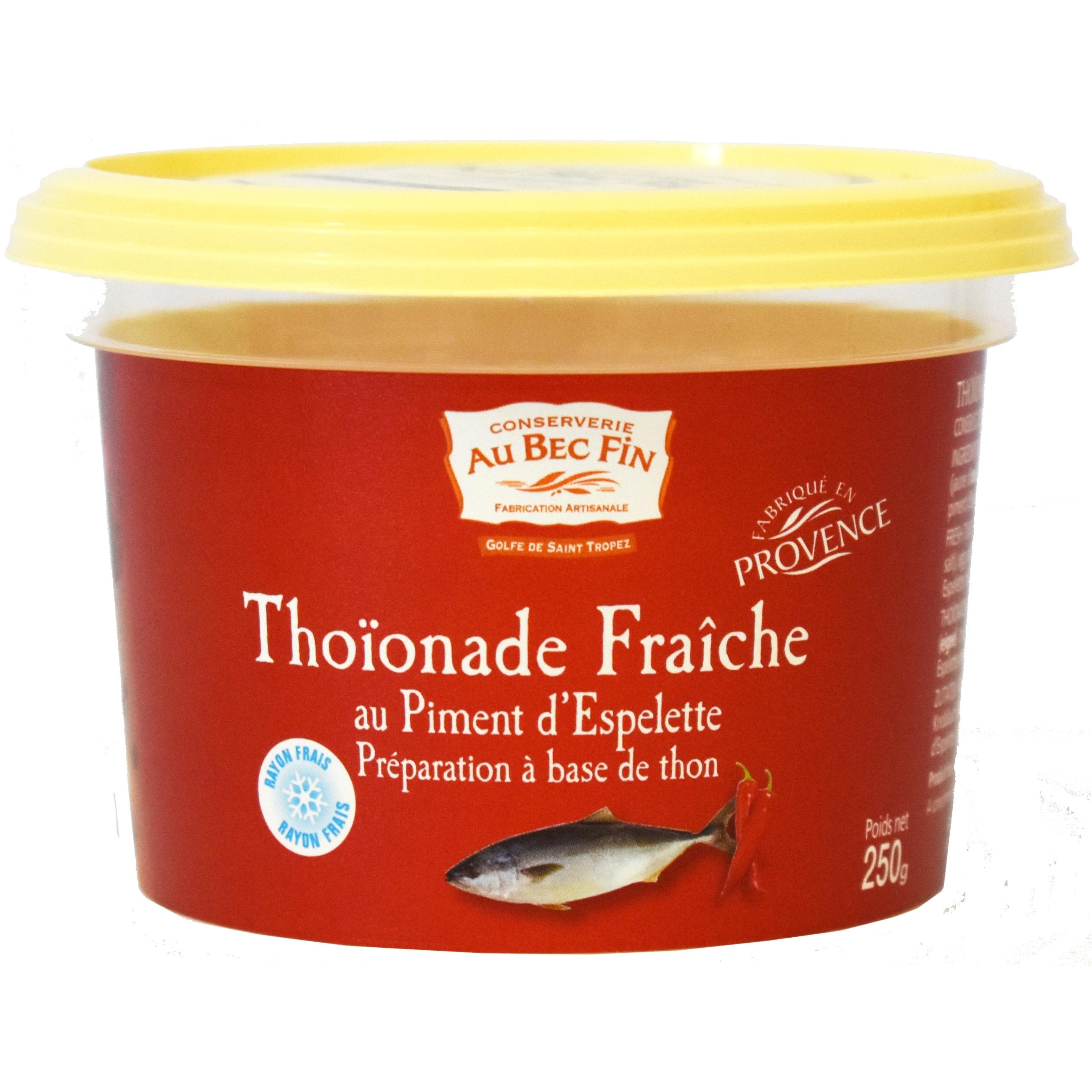 CONSERVERIE AU BEC FIN Thoïonade fraîche au piment d'Espelette 250g