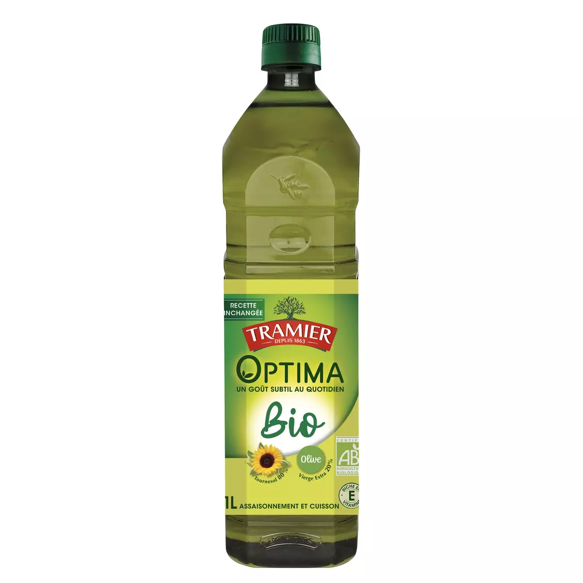 TRAMIER Optima bio huiles de tournesol et olive 1l