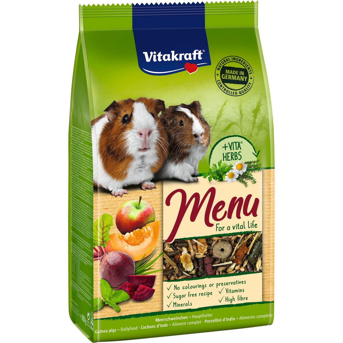 VITAKRAFT Menu pour cochons d'Inde 800g