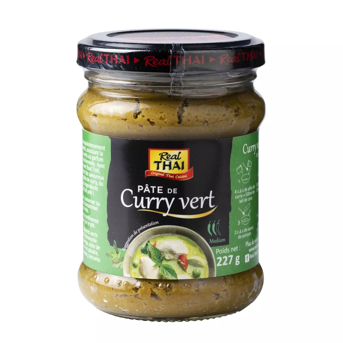 REAL THAI Pâte de curry vert 227g