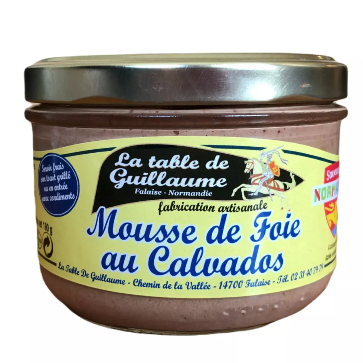 LA TABLE DE GUILLAUME Mousse de foie au Calvados 190g