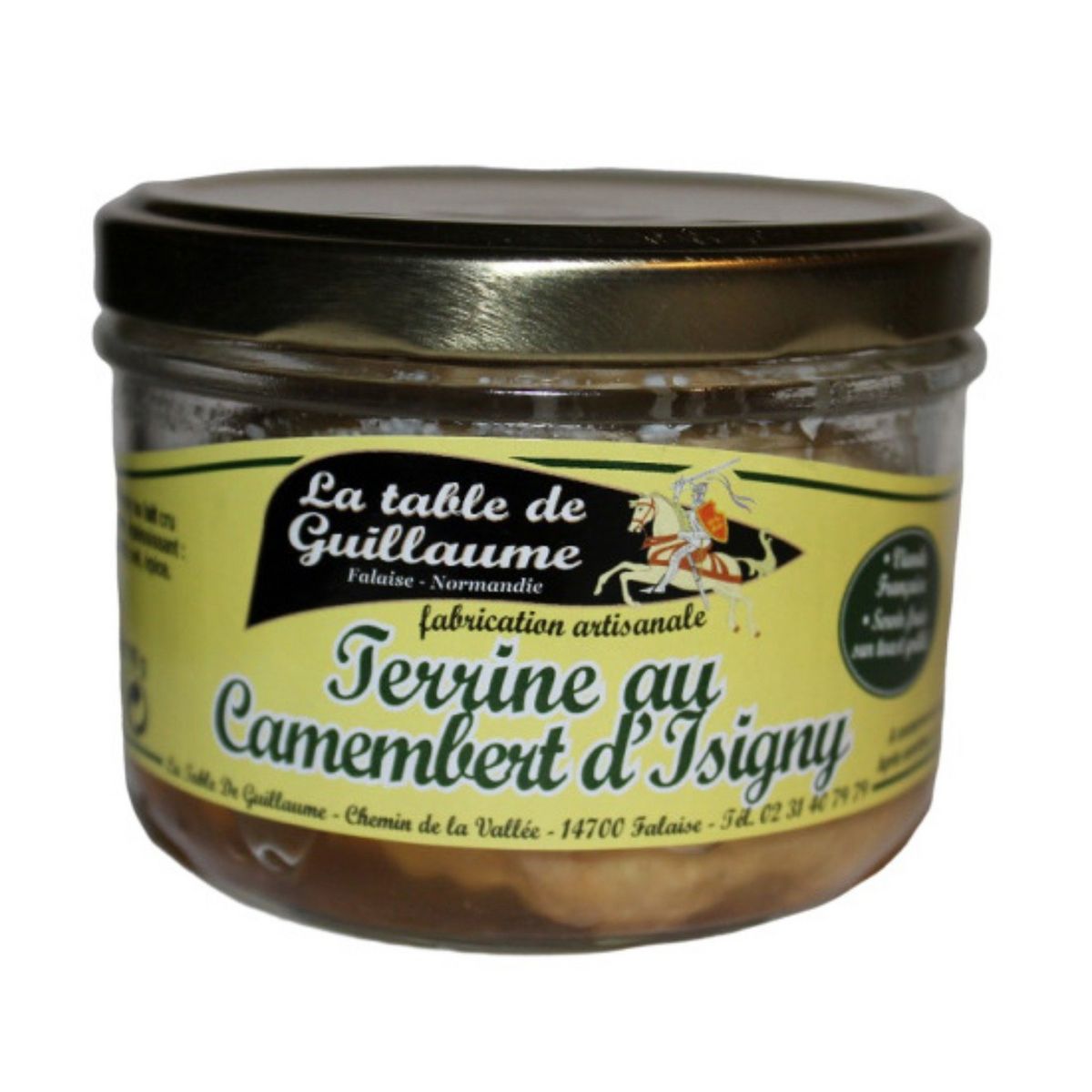 LA TABLE DE GUILLAUME Terrine au camembert d'Isigny 190g