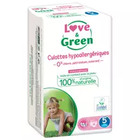 Promotion Love & Green Couches écologiques Taille 5 10/25kg, Lot