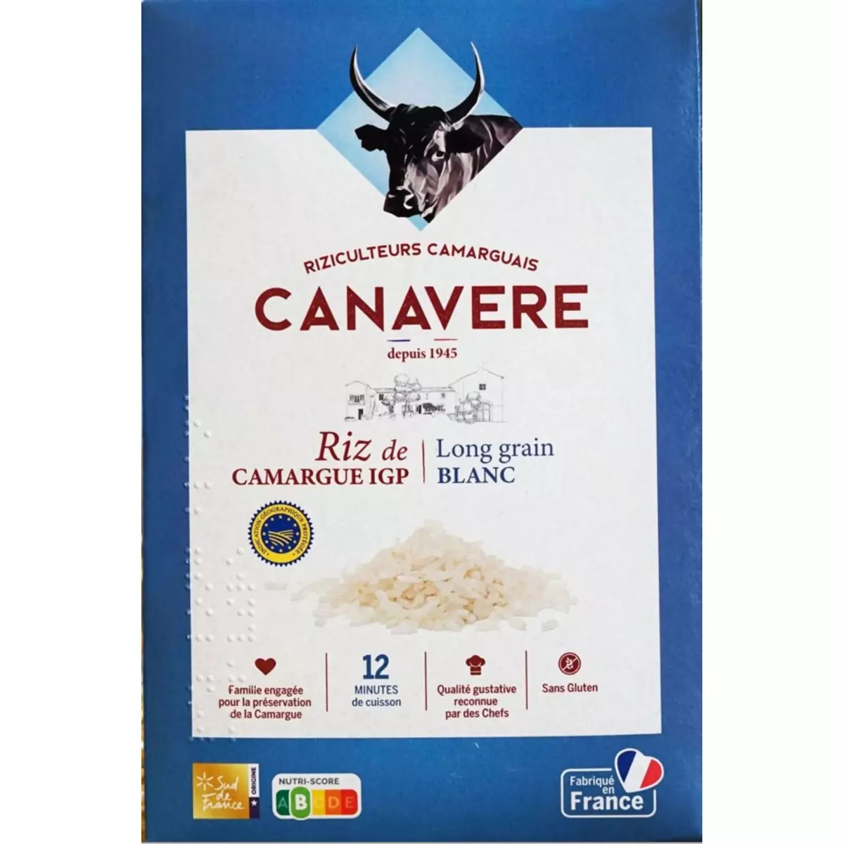 CANAVERE IGP Riz long blanc de Camargue 1kg