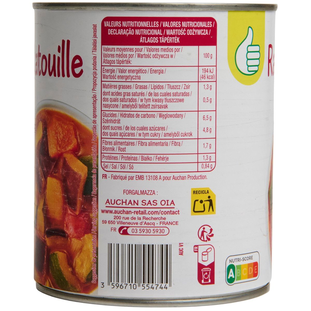 POUCE Ratatouille 750g