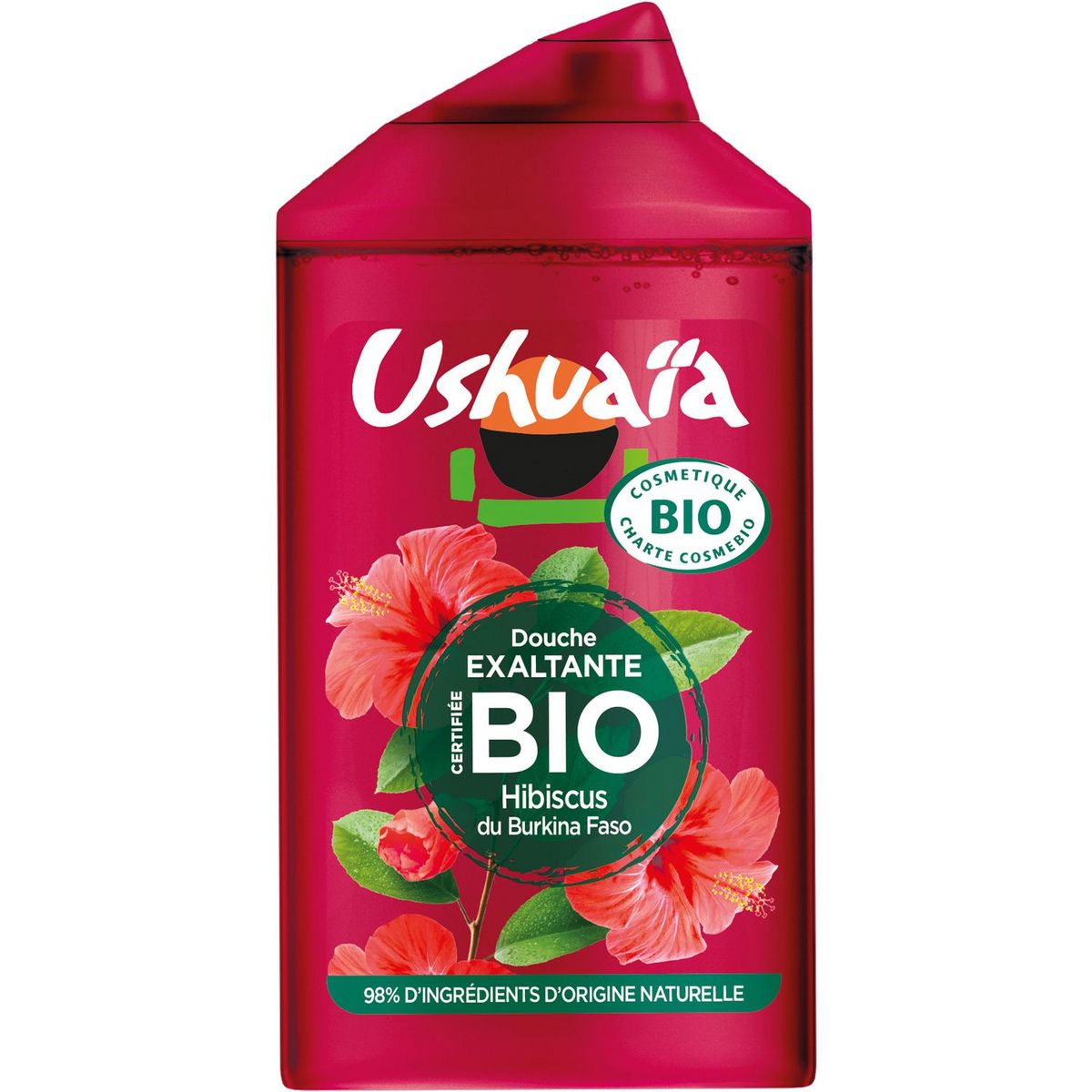 USHUAIA Gel douche bio hibiscus 250ml