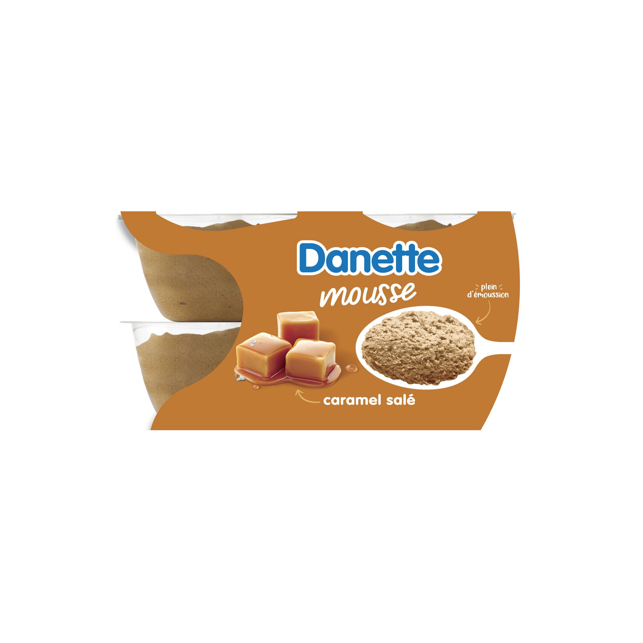 Voir la diapositive 2 : DANETTE Mousse au caramel salé 4x60g