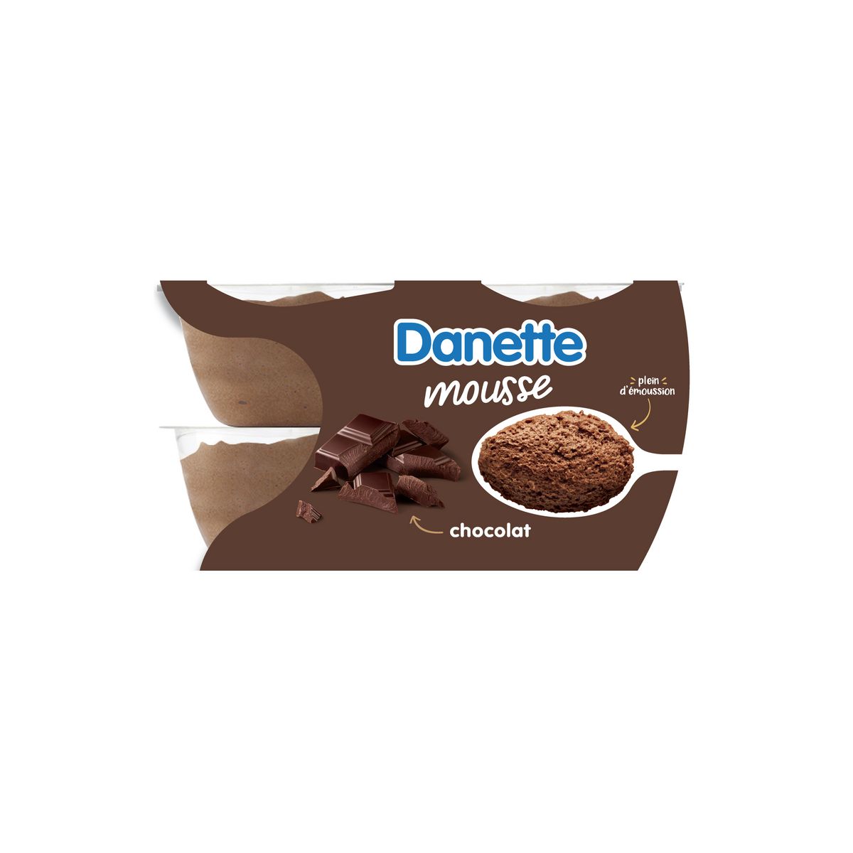 DANETTE Mousse au chocolat 4x60g