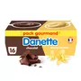 DANETTE Crème dessert vanille chocolat 16x115g