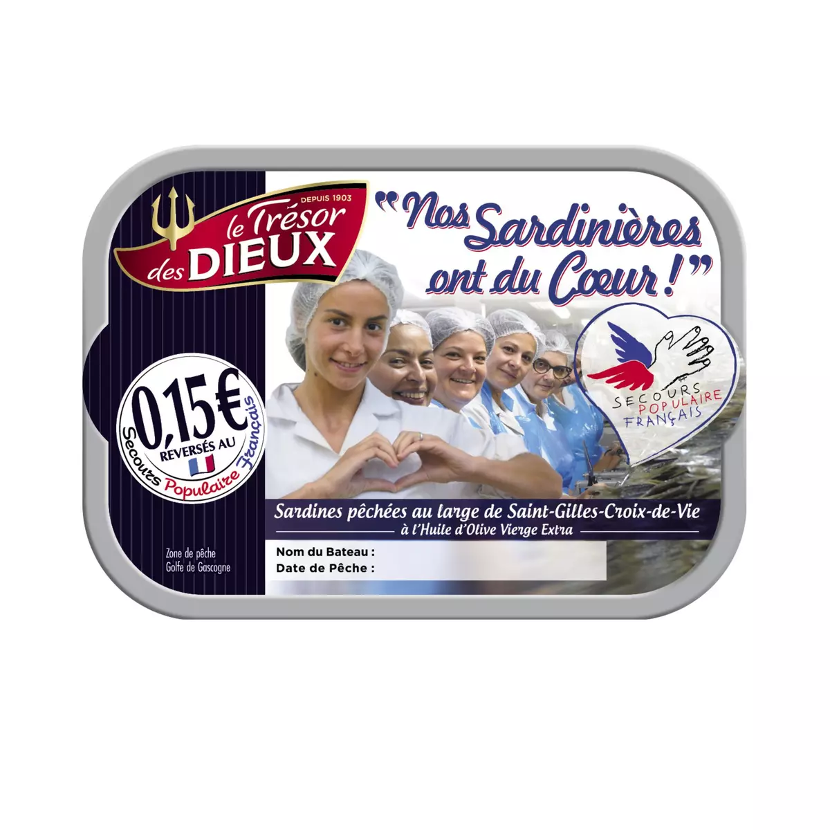 LE TRESOR DES DIEUX Sardines à l'huile d'olive vierge extra 115g