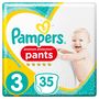 Voir la diapositive 4 : PAMPERS Active fit pants couches culottes taille 3 de 6 à 11kg 35 couches