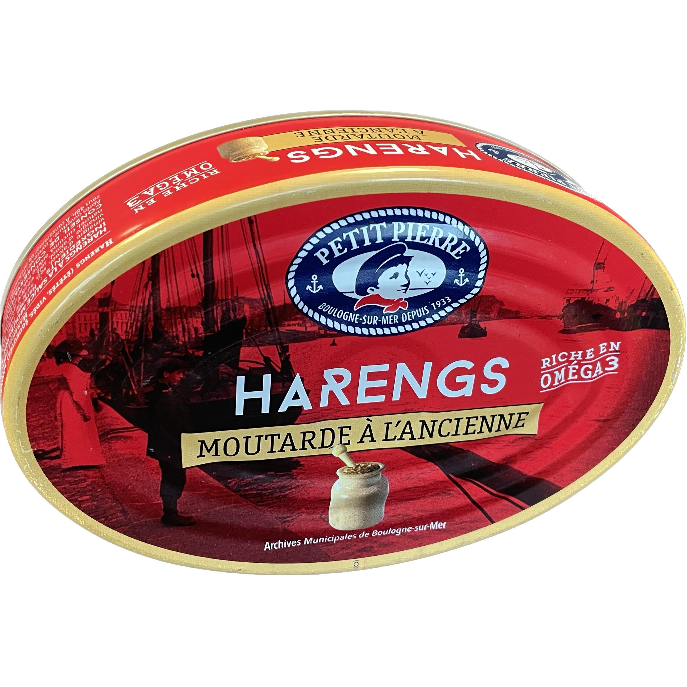 Voir la diapositive 2 : PETIT PIERRE Harengs à la moutarde à l'ancienne 367g