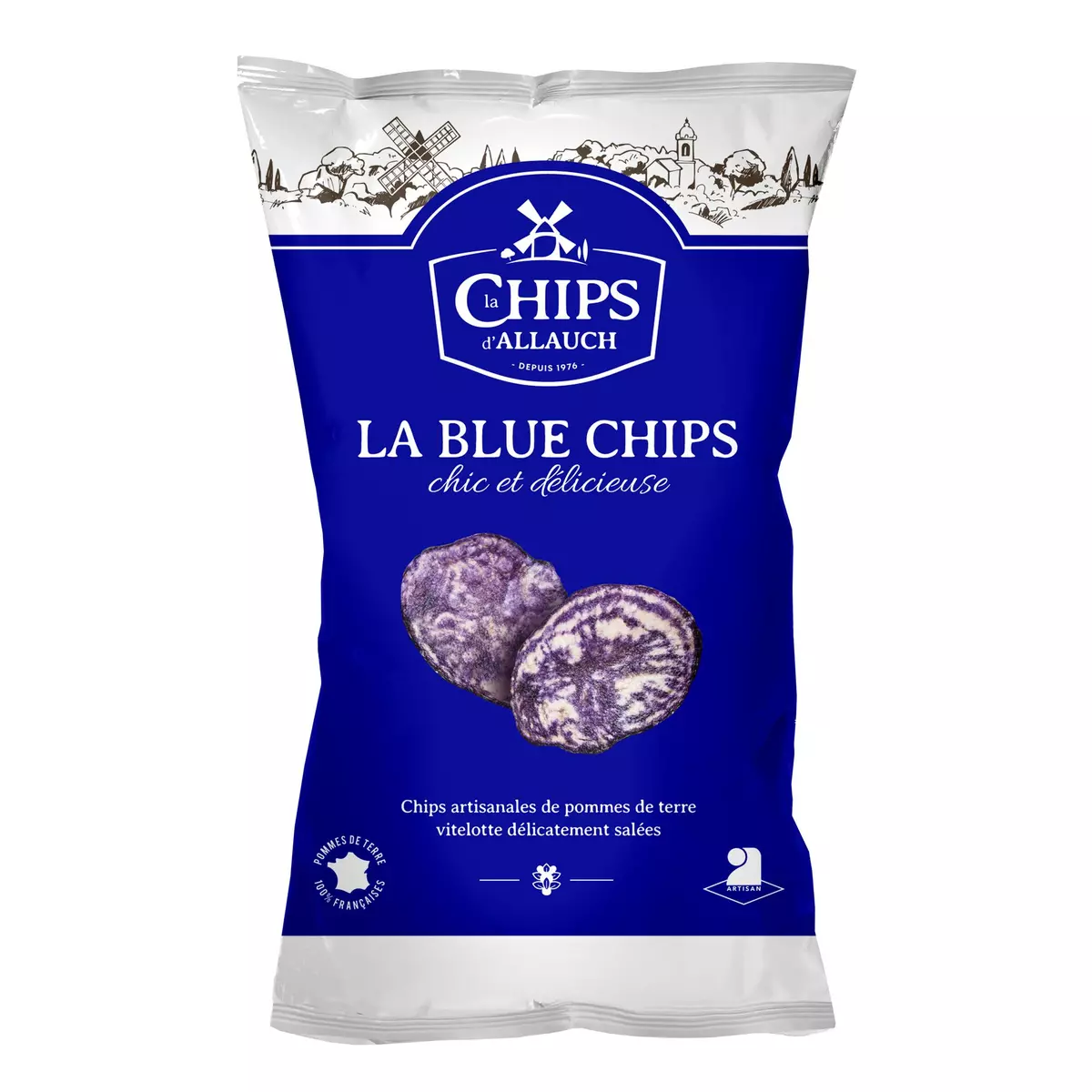 LA CHIPS D'ALLAUCH La Blue chips chic et délicieuse 125g