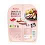 Voir la diapositive 2 : AUCHAN Emincés de poulet Barbecue 2x75g