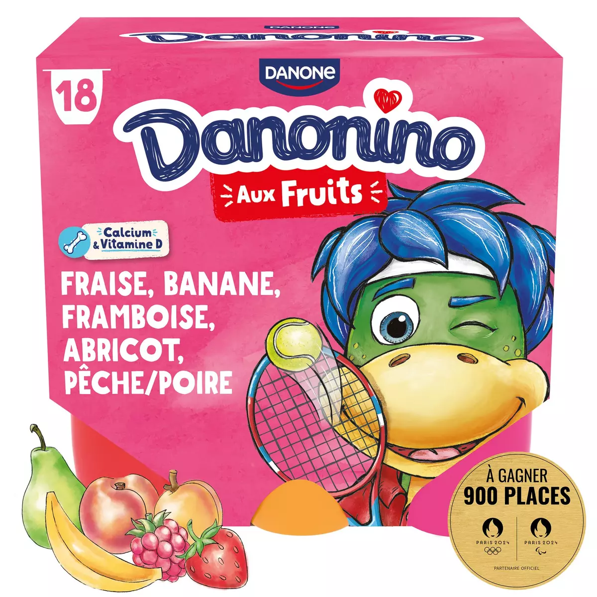 DANONINO Petits suisses aux fruits 18x50g
