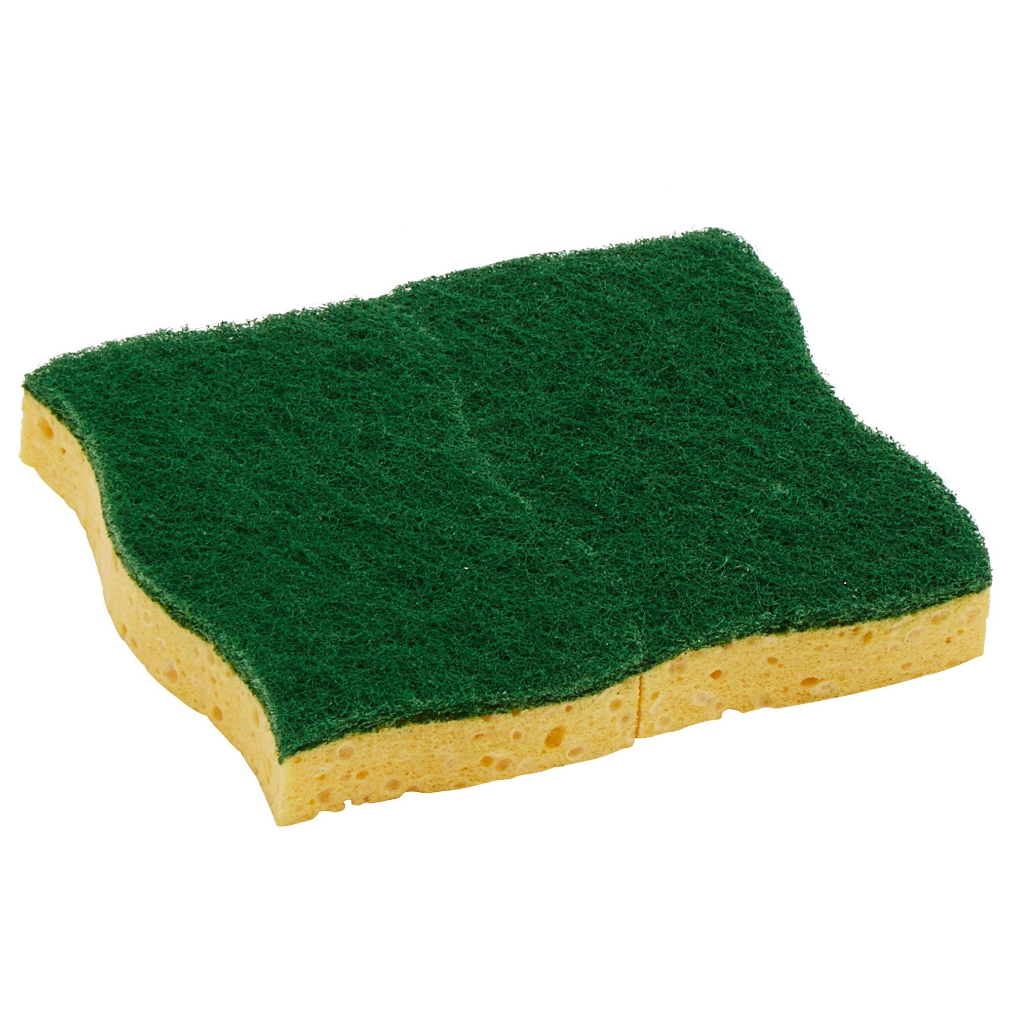 Voir la diapositive 2 : AUCHAN Éponges grattantes anti- graisse 2 éponges