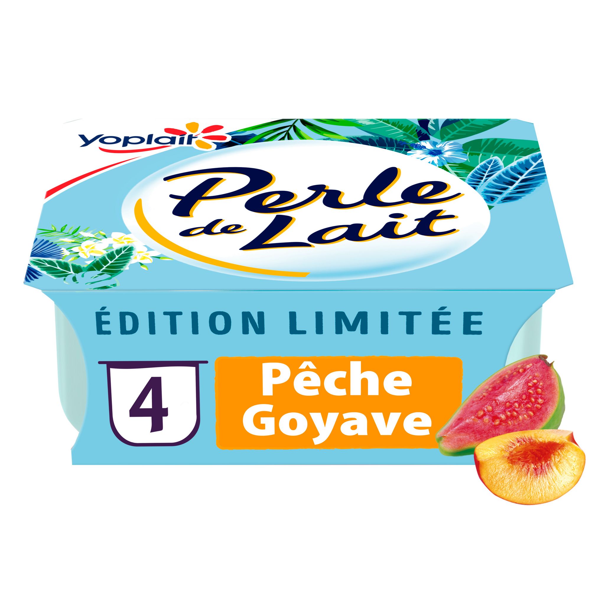 PERLE DE LAIT Yaourt brassé à la mangue et mandarine 4x125g