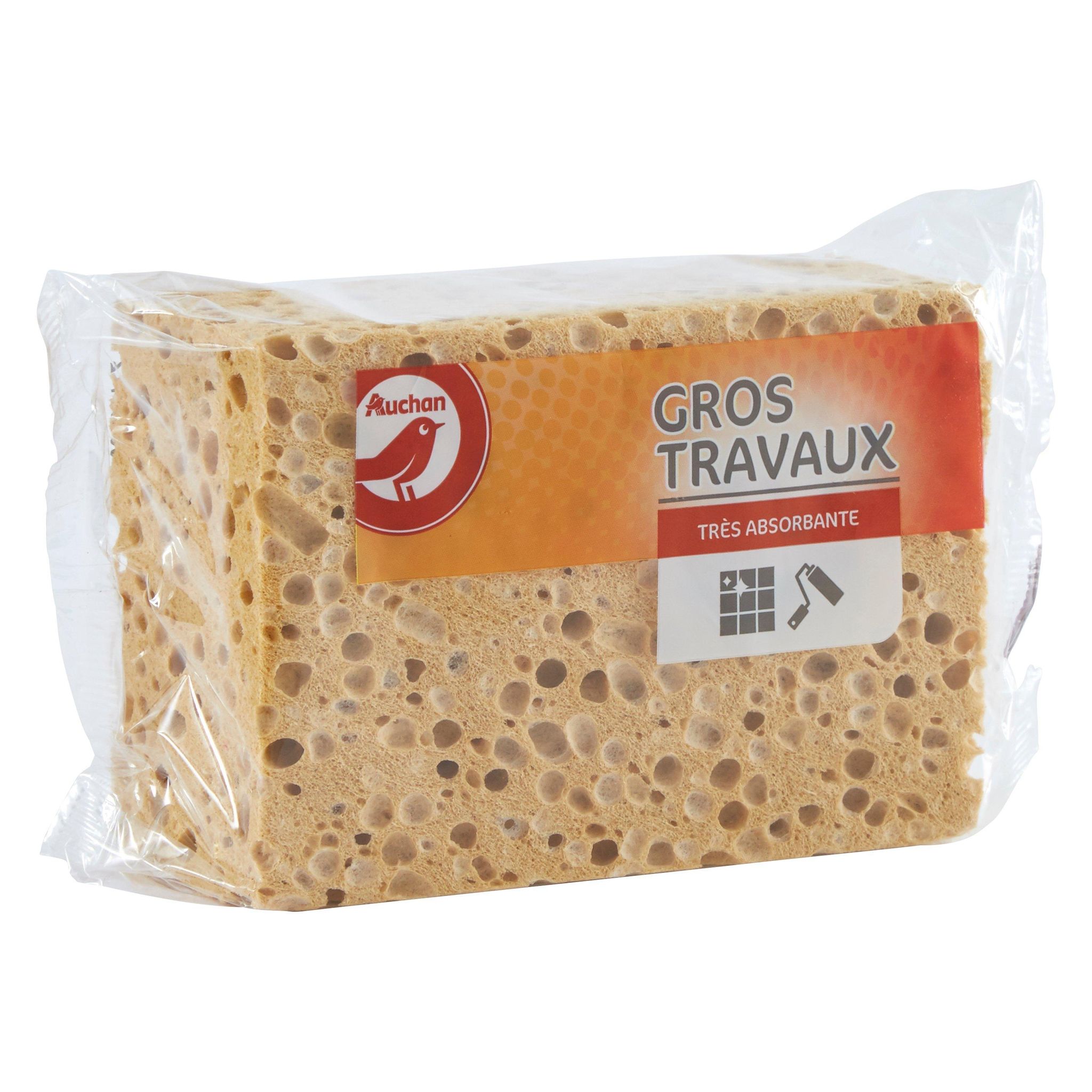 Voir la diapositive 2 : AUCHAN Éponge gros travaux 1 éponge