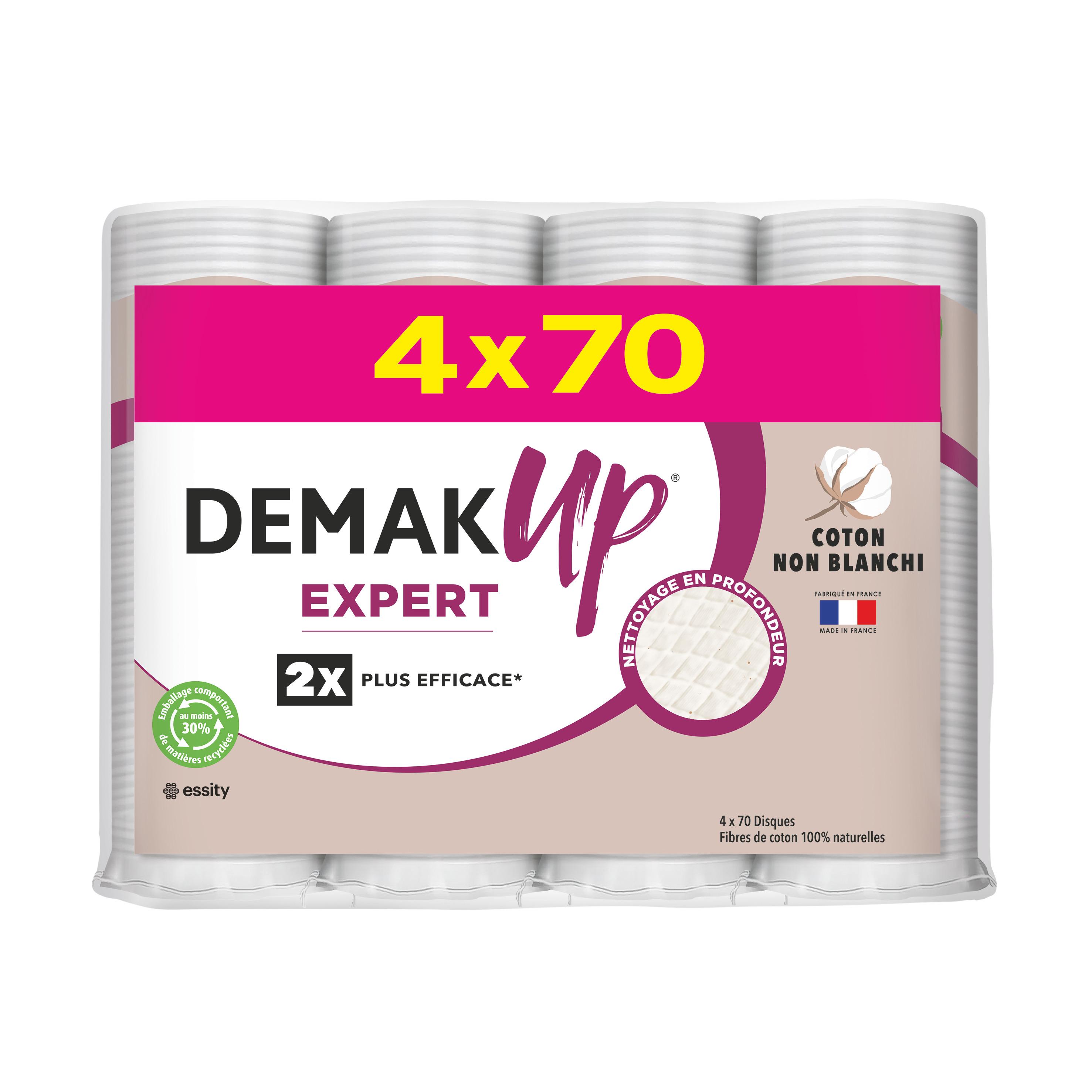 DEMAK'UP Expert coton disque à démaquiller 4x70 cotons