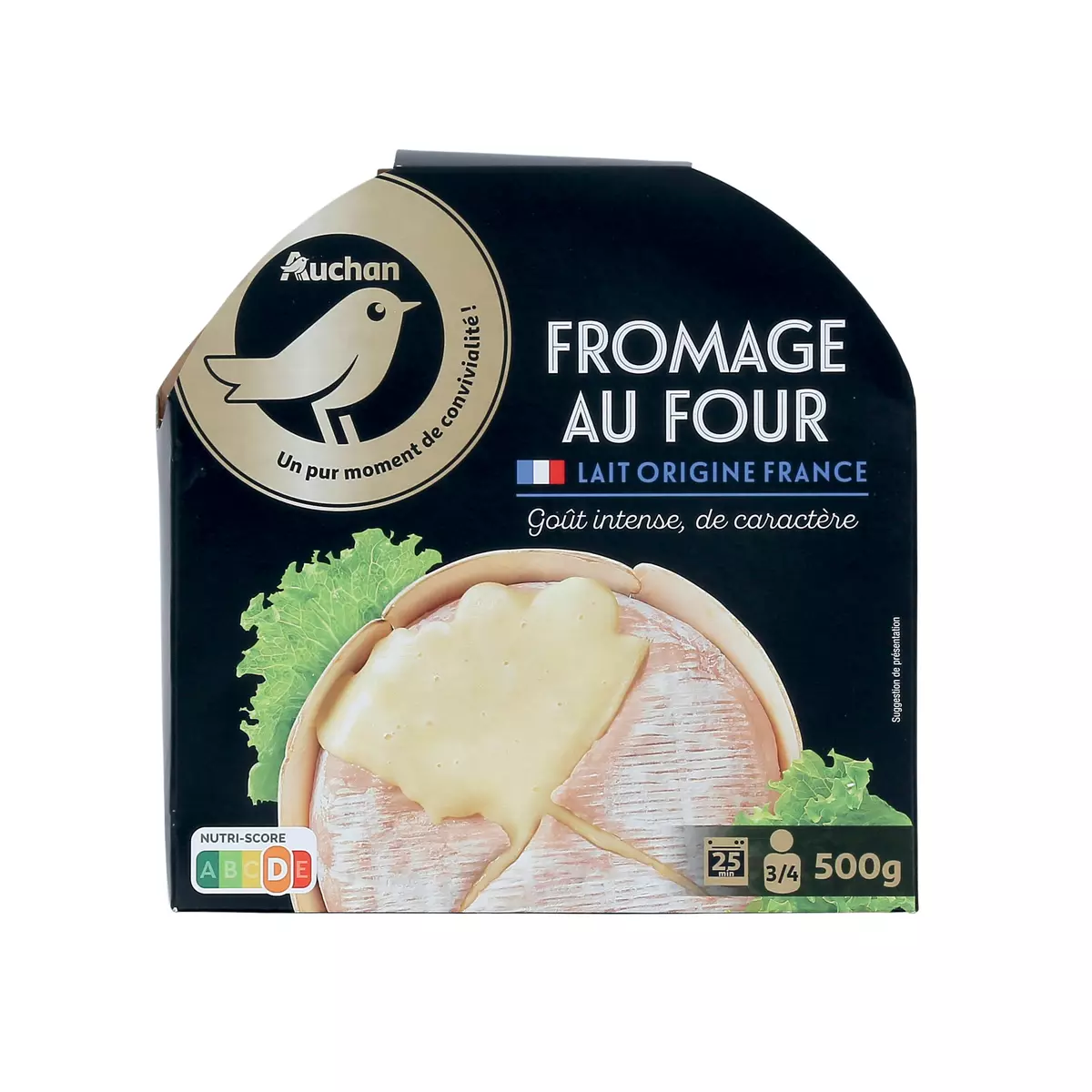 AUCHAN GOURMET Fromage au four 3-4 portions 500g