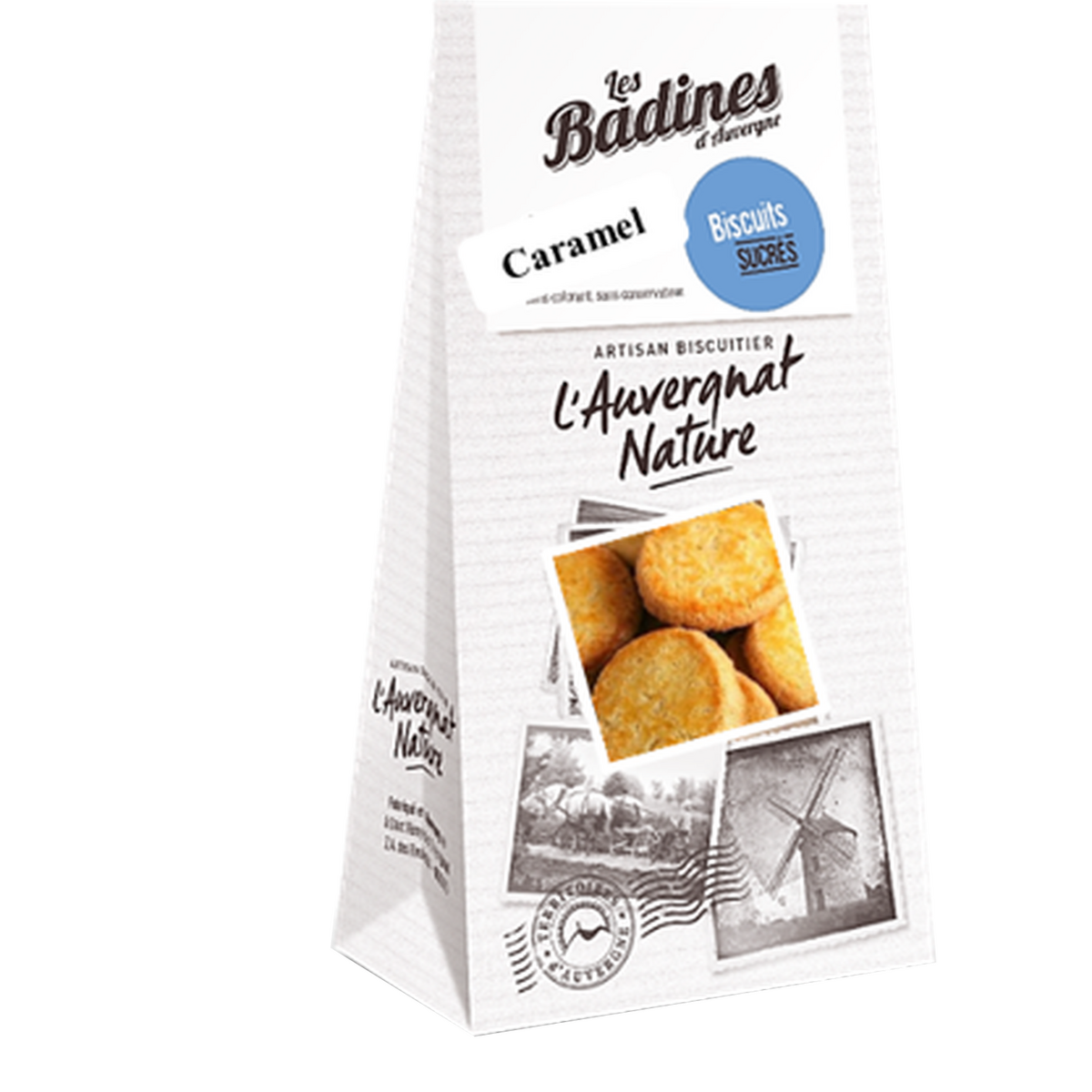 AUVERGNAT Nature Badines d'auvergne au caramel 140g