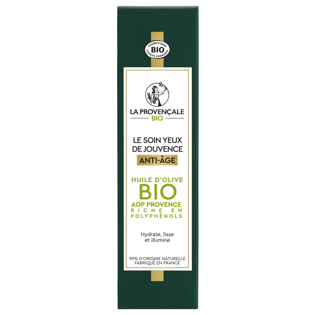 LA PROVENÇALE BIO Soin de jouvence yeux anti-âge huile d'olive bio 15ml
