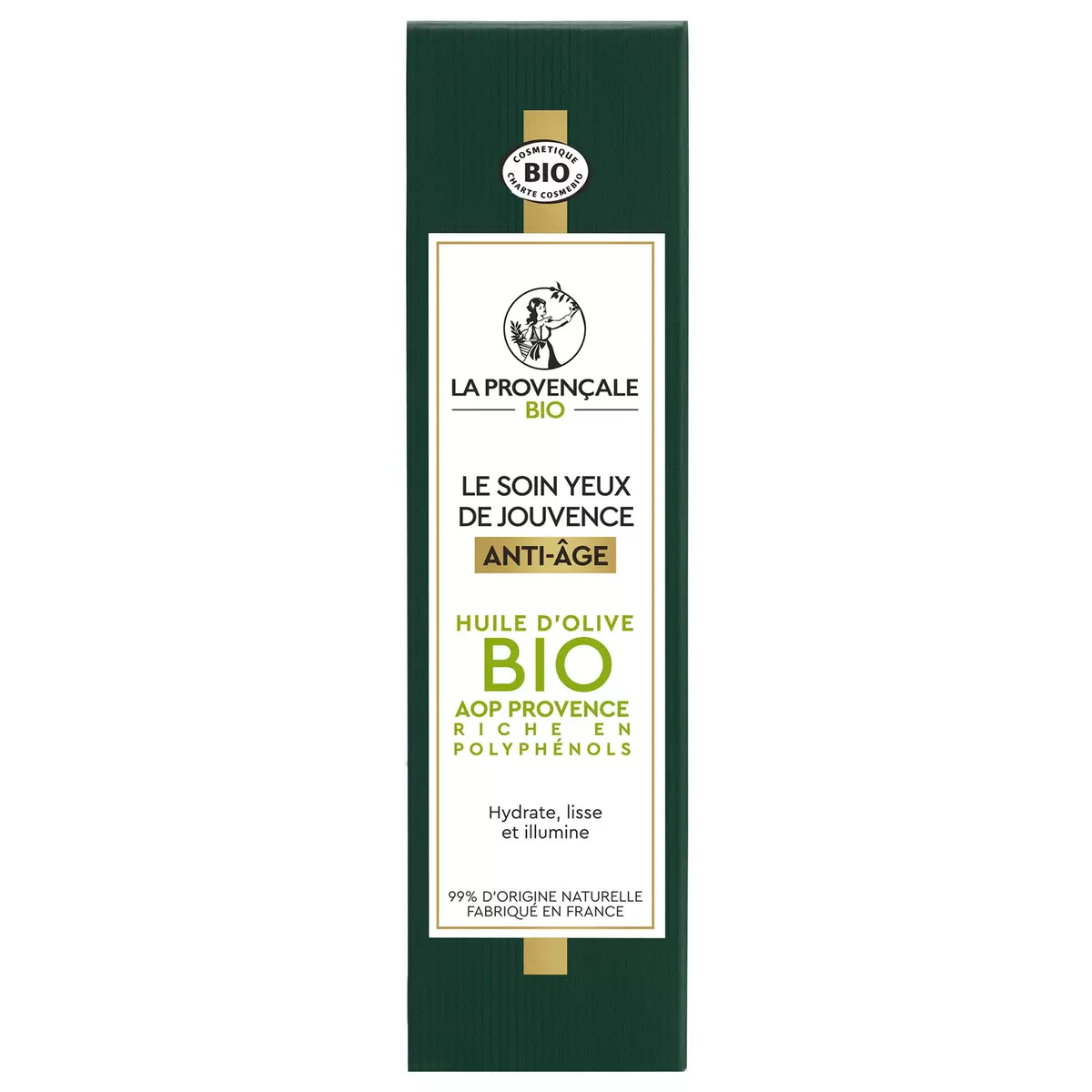 LA PROVENCALE BIO Soin de jouvence yeux anti-âge huile d'olive bio 15ml