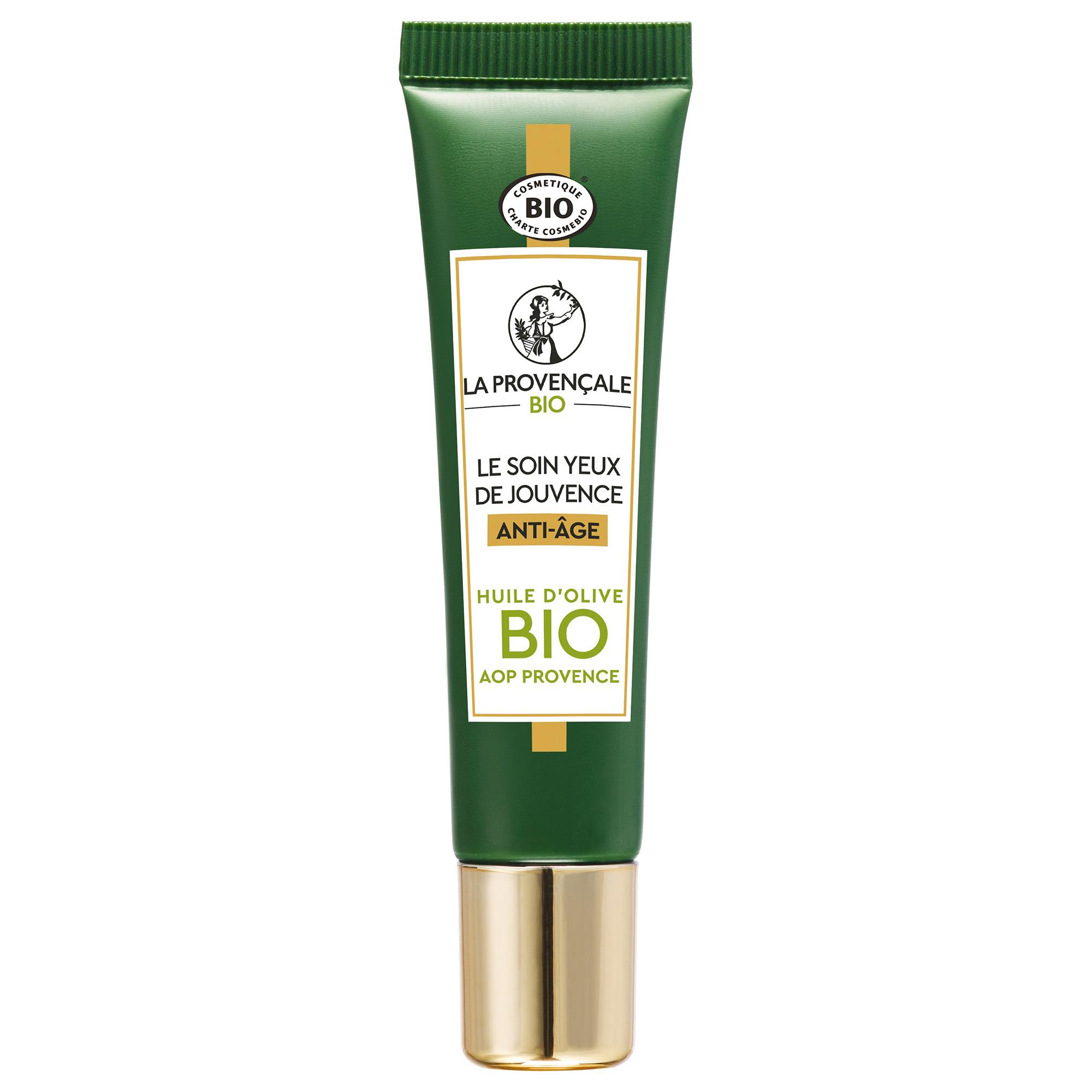 Voir la diapositive 2 : LA PROVENÇALE BIO Soin de jouvence yeux anti-âge huile d'olive bio 15ml