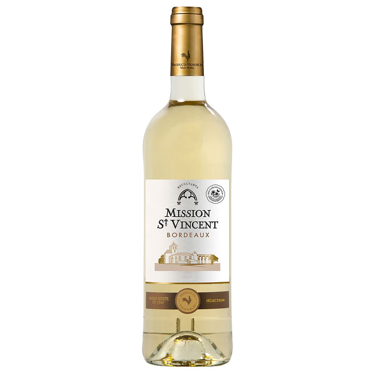 AOP Bordeaux Mission St Vincent blanc 2021 75cl