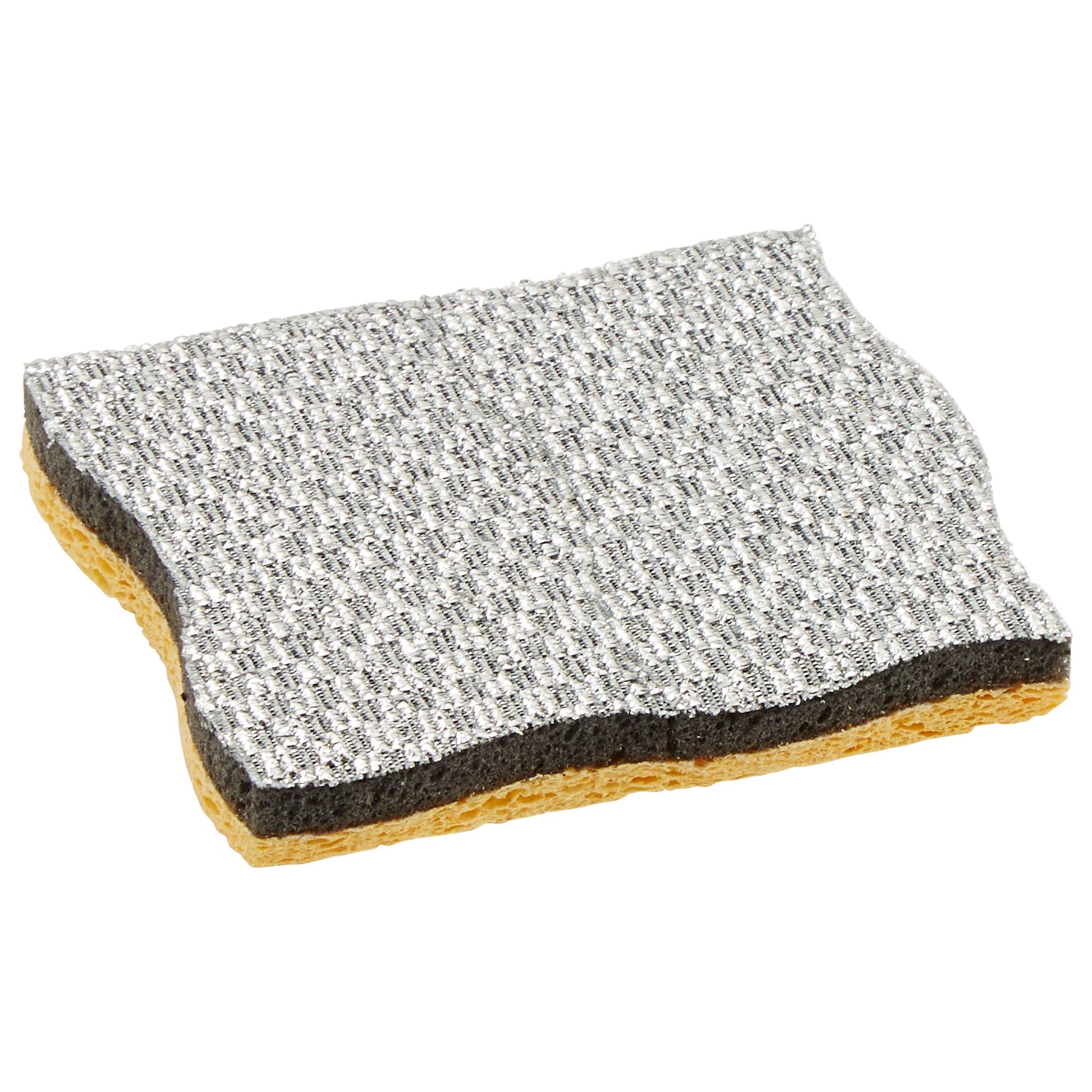 Voir la diapositive 3 : AUCHAN Éponges cuisine vitro-céramique 2 éponges