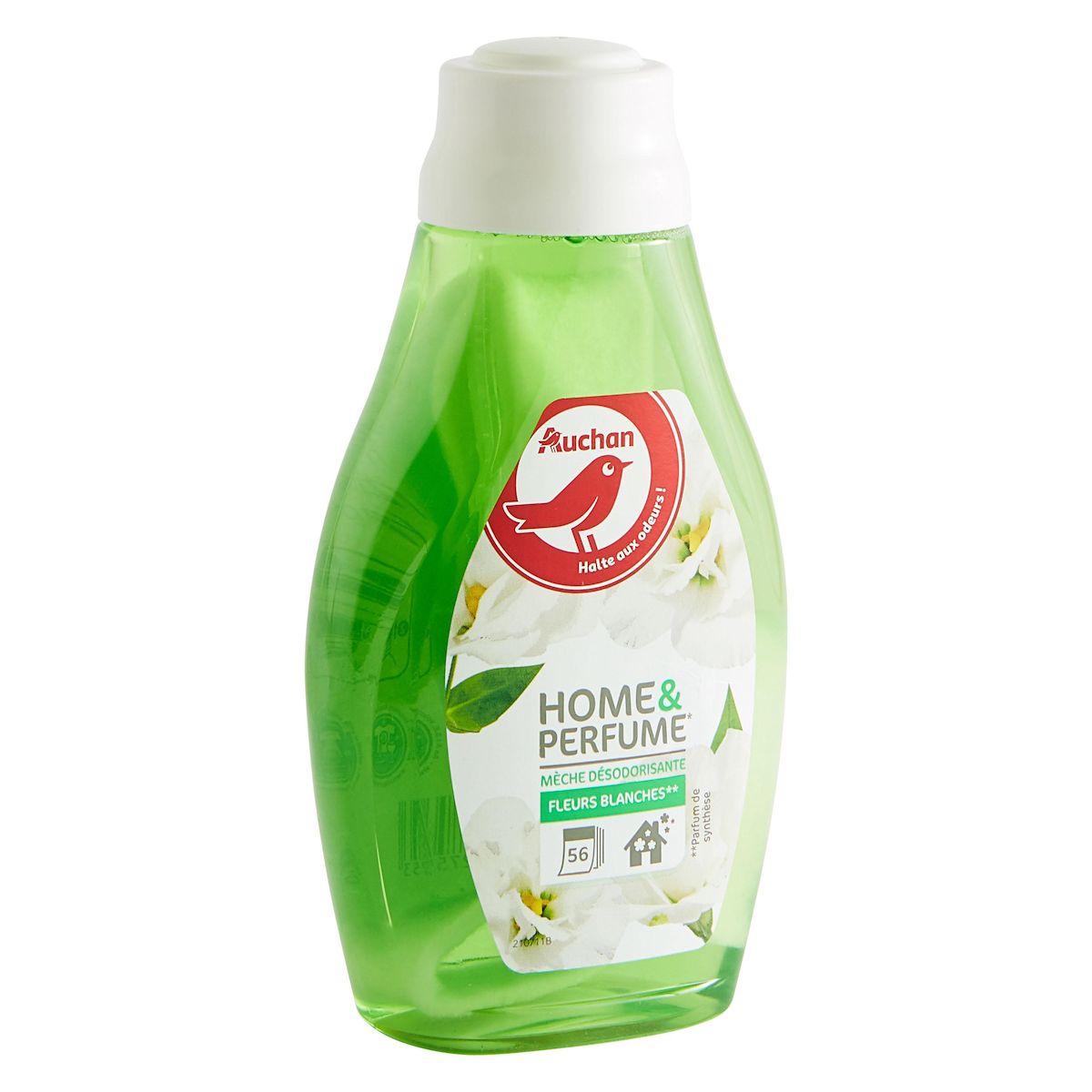 AUCHAN Mèche désodorisante fleurs blanches 375ml