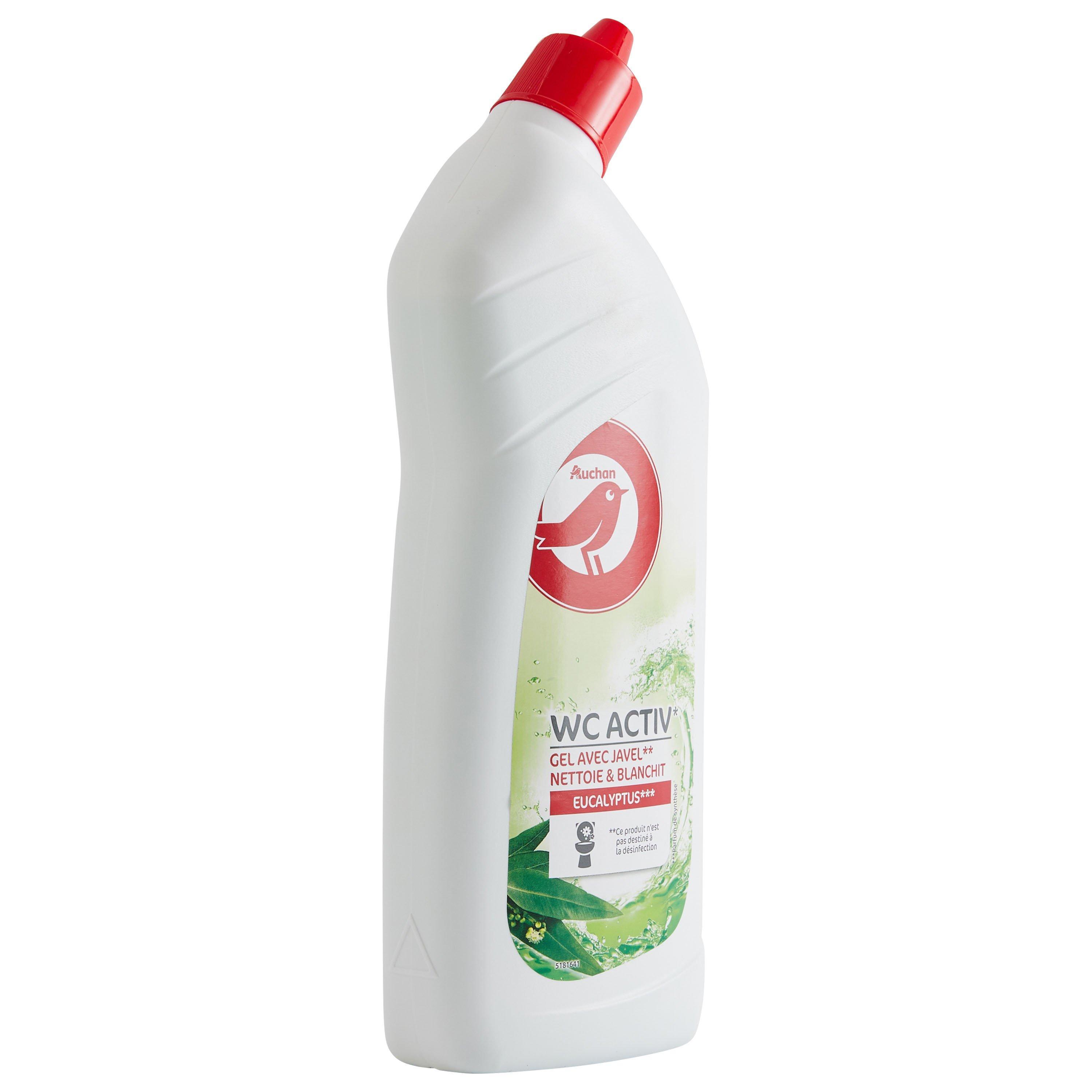 Voir la diapositive 2 : AUCHAN Gel WC avec javel eucalyptus 750ml