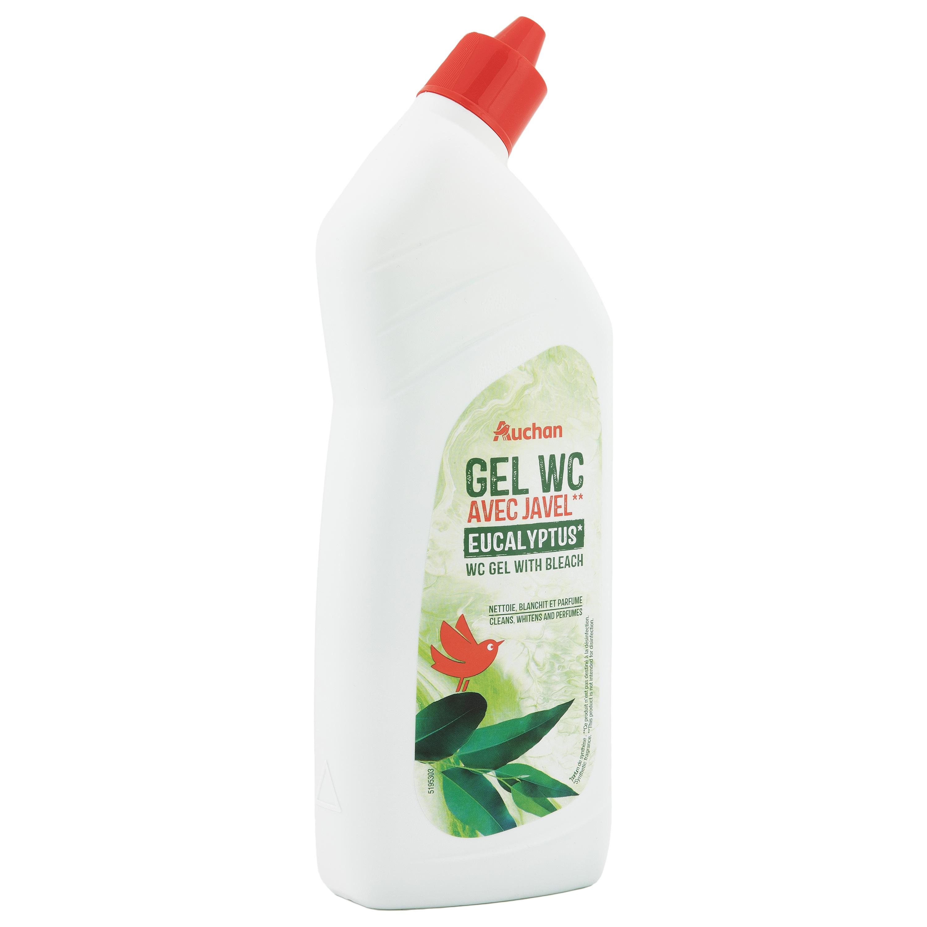 Voir la diapositive 3 : AUCHAN Gel WC avec javel eucalyptus 750ml