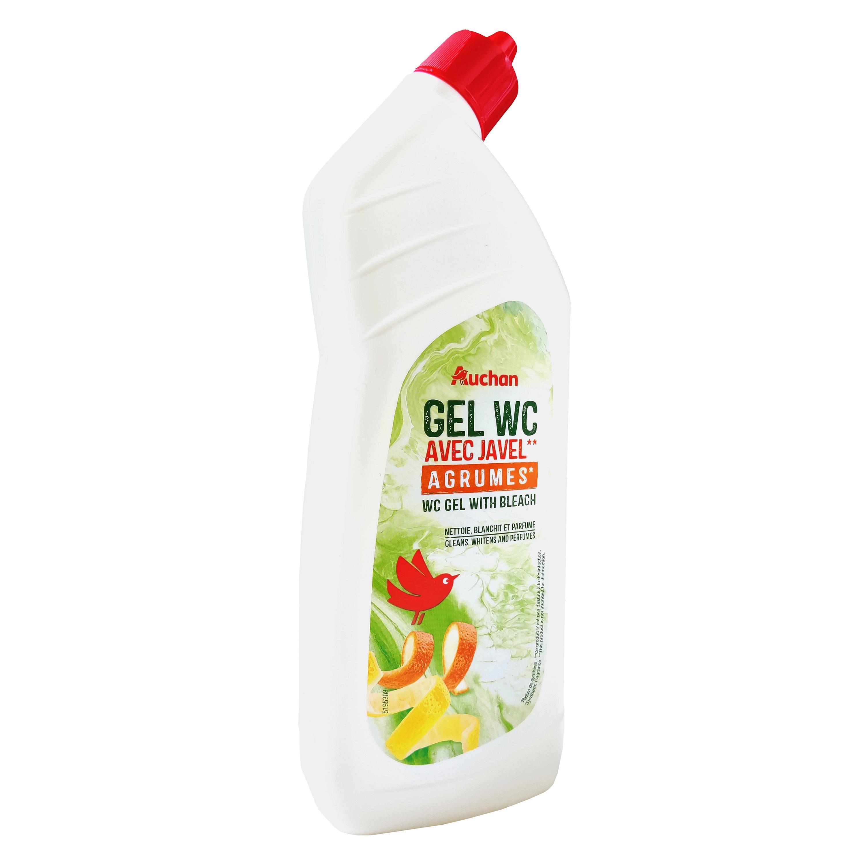 Voir la diapositive 3 : AUCHAN Gel WC avec javel agrumes 750ml