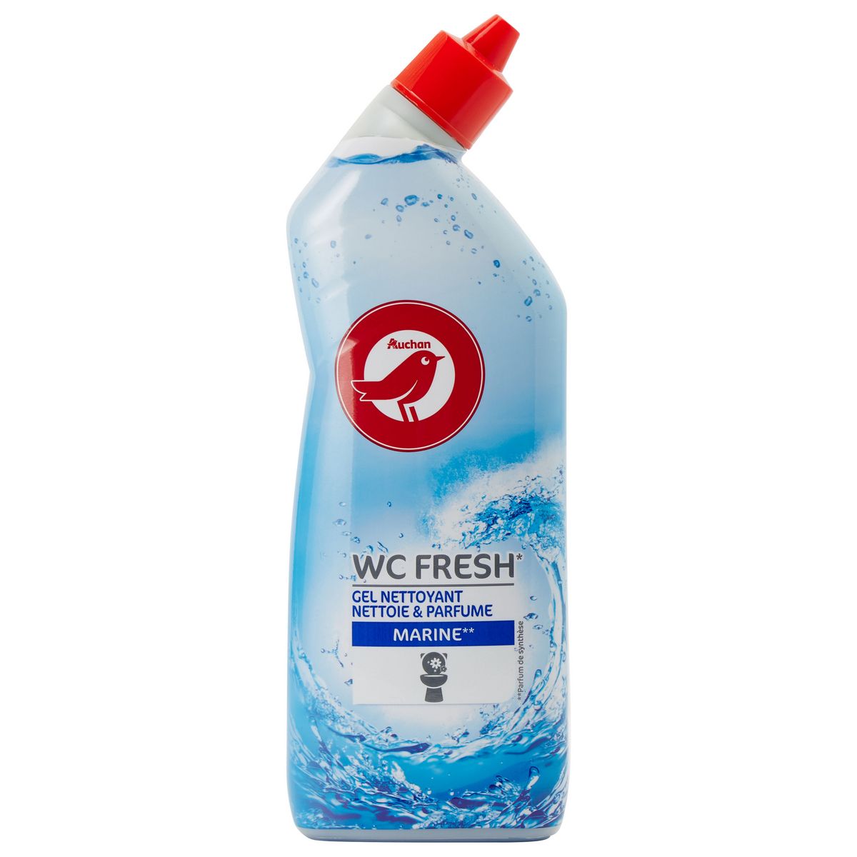 AUCHAN Gel nettoyant WC fraîcheur marine 750ml