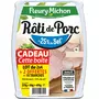 FLEURY MICHON Rôti de porc - 25% de sel avec boîte fraîcheur offerte  2x4 tranches+2 offertes 400g
